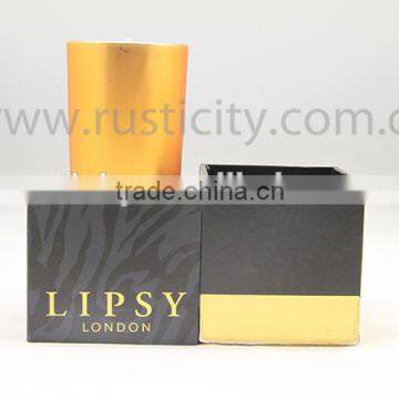 Long Burning Time Aroma Candles With Gold Glass Jar