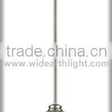 UL CUL Listed Clear Seedy Hotel Kitchen Pendant Light In Brushed Nickel Finish C50369