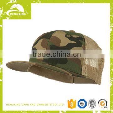 Wholesale custom camo mesh curved bill plain trucker caps