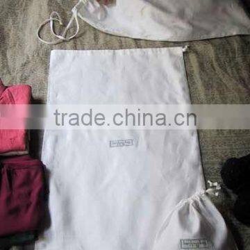 100% retted bamboo fiber drawstring shirt bag for dry cleaning