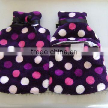 high quality plush cover warm for 2000ml rubber hot water bottle wholesale(AZO)