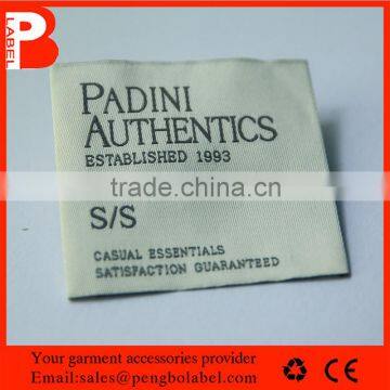 Custom Satin Woven Label / Centerfold Woven Label for Shoes photo-2