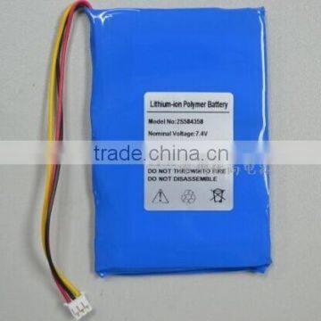 7.4V battery 7.4V lithium polymer battery 2000mah