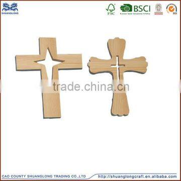 hot selling new design solid pine wood cross.small wood cross for sale