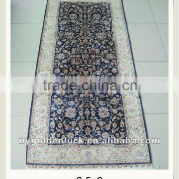 2.5x6 ft Turkish handknotted silk runner carpet