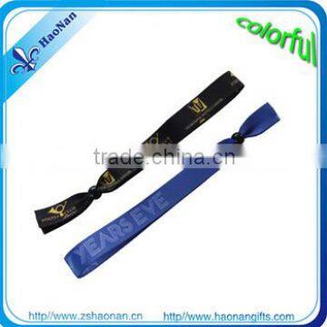 One time secure woven wristband , Festival fabric wristbands