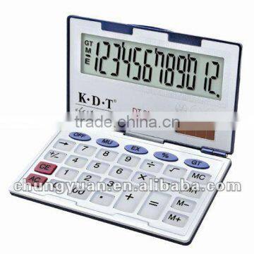 12 digits rubber dual power calculator DT-288H