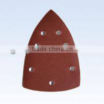 High Grade Triangle Aluminium Oxide Velcro Abrasive Paper