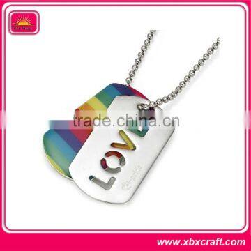 heavy-duty popular superman dog tag engraved logo