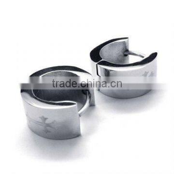 2013 Latest stainless steel stud earrings charming pure earring setting