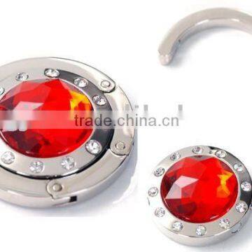 Fashion Red stone Bag hook with best price