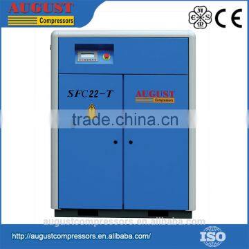 SFC22-TC 22KW/30HP 13 BAR AUGUST Variable Frequency Air Cooled Screw Air Compressor Belt Drive Air Compressor photo-2