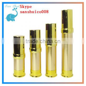 Free sample gold color Airless pump bottle