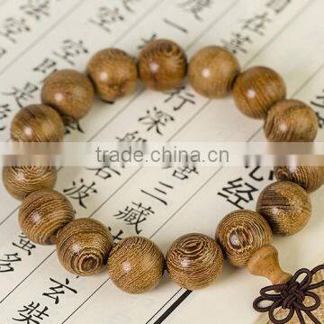 18mmx13 Beads Men's New Fashion Nice Round Natural Wenge Wood Beads Bracelet