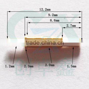 precision brass contact testing pogo pin connector