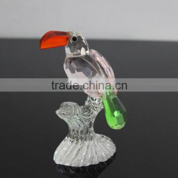 parrot shaped crystal animal models wedding or home decoration