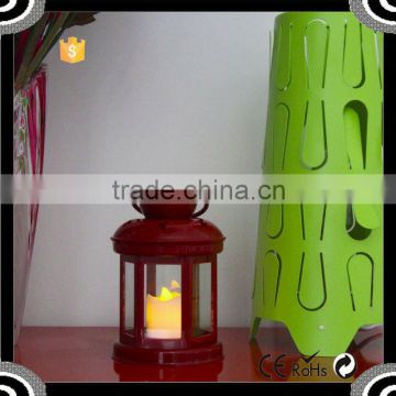 2015 Promotion Poppas BS10 Star Pantern Colorful Selection Hanging Led Candle wicker lantern