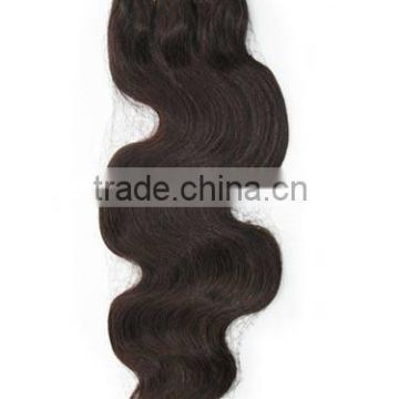 best sold indian human hair with brilliant dark color hair weft