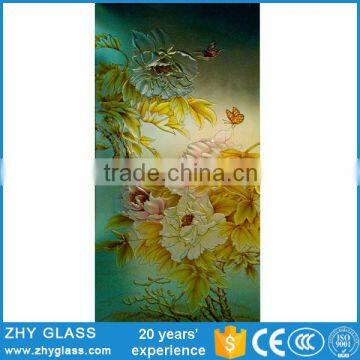 Colorful Glass Wall Decoration Hanging Hand Painted Glass photo-3