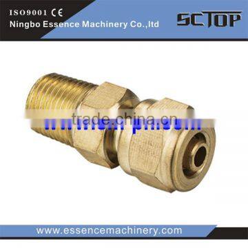 High quality pneumatic fitting air flow control valve copper material fitting pipe fitting