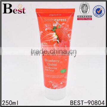 250ml plastic tube colored tube plastic for cream