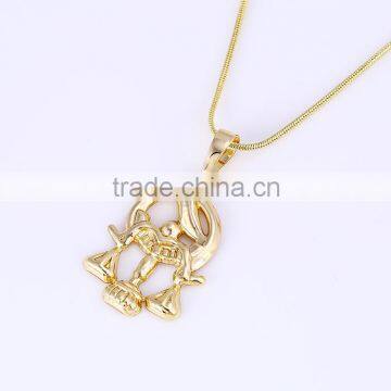 Xuping Jewelry Simple New Design 14 Gold Scale Pendant