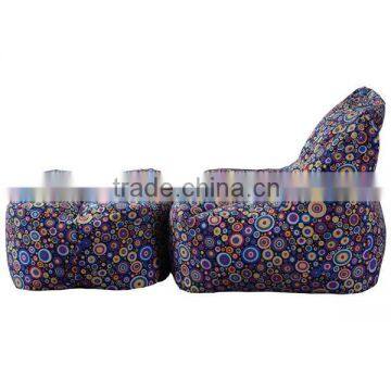 Fashional Sectional Printed Bean Bag Chair and Stool