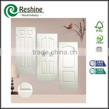 Wood Molded White Primer Hdf Home Entry Door