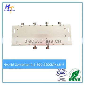 Hybrid Matrix Combiner 4 x2 combiner 100Watts 800-2500MHz N Female