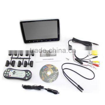Veview LCD Mini TV 12V/24V 9" 10" Inch Car Pillow Headrest Monitor DVD Player photo-3
