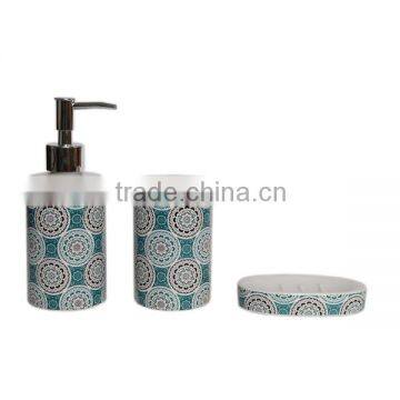 Glaze Ceramic 3pcs Bathroom Set, Bathroom Accessories photo-4