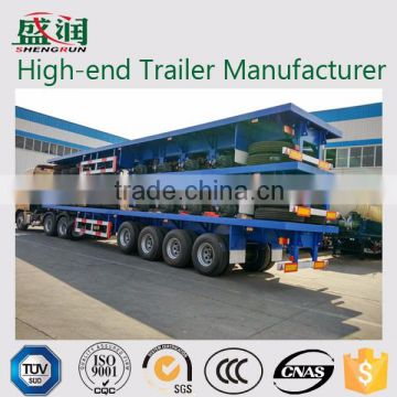 SHENGRUN 3 axle 80tons container semi trailer flatbed semi trailer for sale