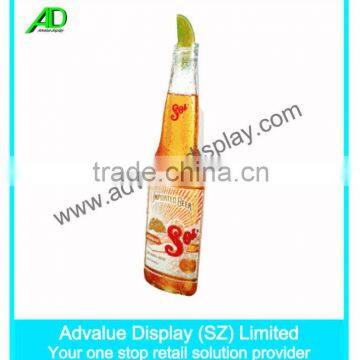 attractive bottle shape beer standee display