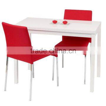 DT-2026 White High Gloss Flip Top Extended Dining Table