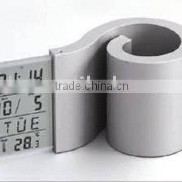 LCD Clock With Penholder for Promotion