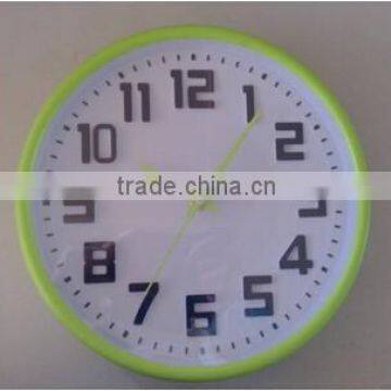 3D plastic wall clock