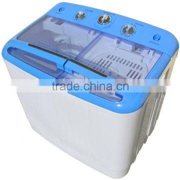 make in China visial window OEM semi automatic top loading twin tub wash machine with dryer