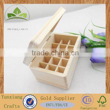 Wooden jewelry box High-quality wooden oil bottles box natural wood case