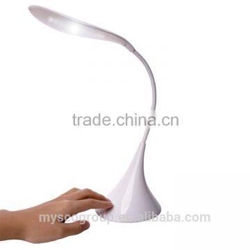 Flexible clip on desk table usb led light lamp with sensor touch