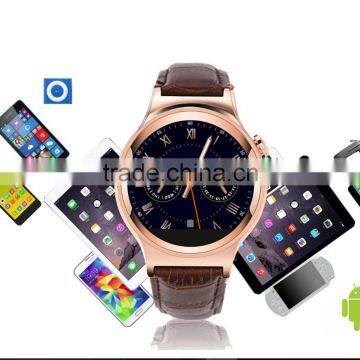 Smart Watch T3Swith Genuine Leather, Phone Sync WhatsApp, Skype, MSN, Wechat,SMS Etc. Between Watch and Android/IOS Phone photo-6