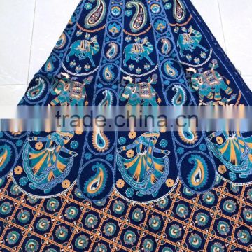 Spring Summer Collection Indian hand block print cotton multi color skirts