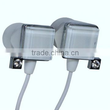 Square diamond earphones for mobile phone