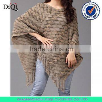 Women knitting patterns bat sleeve sweater cape,wholesale superhero cape