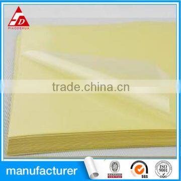 transparent self adhesive pvc/pet /pp waterproof material paper