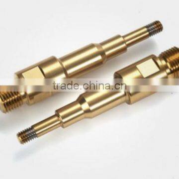 CNC brass axle shaft;shaft for brush cutter; high polish shaft for mechanical parts