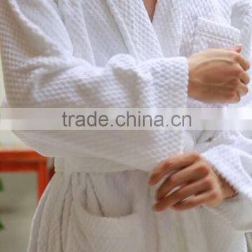 velour waffle bathrobe hotel luxury robe High quality bathrobe