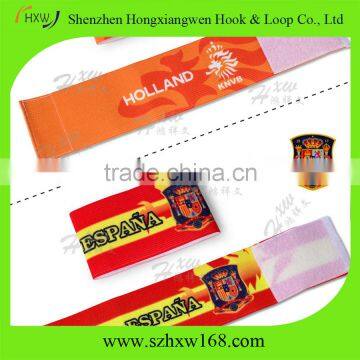 Full color logo print customized soccer captain armband