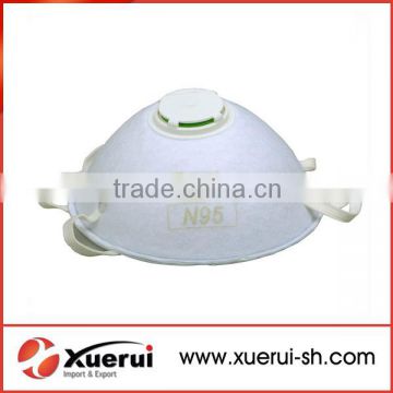 disposable safety NIOSH N95 face dust mask with valve