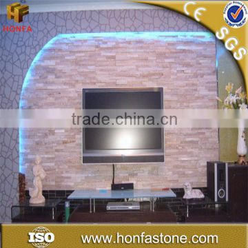 2015 popular decorative stone for tv wall