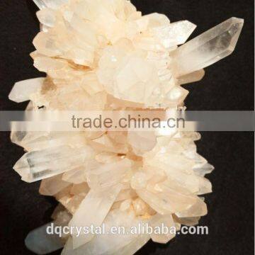 Decorative Large Natural Rock Quartz Ivory White Crystal Clusters For Sale